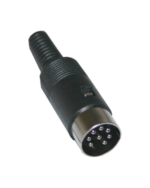 din-stecker-8-polig-mannlich-schwarz-0304 DIN Stecker 8-polig männlich schwarz (0304)