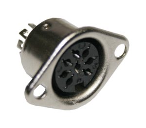 DIN Stecker 8 polig Einbaubuchse Buchse (0320)