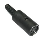 DIN Stecker Buchse 4-polig weiblich schwarz (0321)