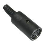 DIN Stecker Buchse 4-polig weiblich schwarz (0321)