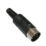DIN Stecker 4-polig männlich schwarz (0323)