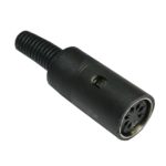 DIN Stecker Buchse 7-polig weiblich schwarz (0334)