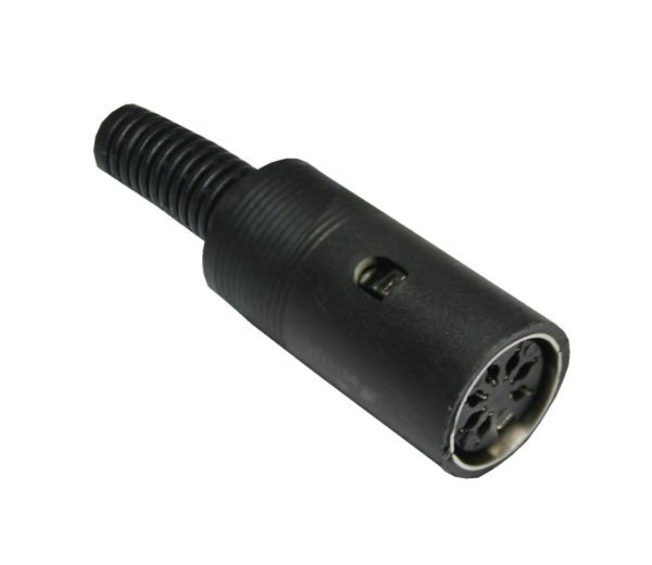 DIN Stecker Buchse 7-polig weiblich schwarz (0334)