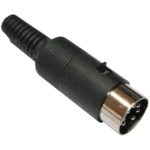 DIN Stecker 7-polig männlich schwarz (0335)