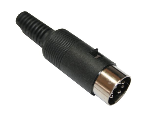 DIN Stecker 7-polig männlich schwarz (0335)