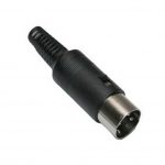 DIN Stecker 3-polig männlich schwarz (0349)