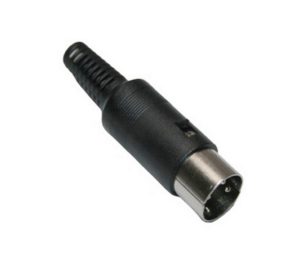 DIN Stecker 3-polig männlich schwarz (0349)