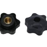 Drehknopf Geräteknopf M6 schwarz mit Loch 1 Stück (0079)