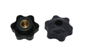 Drehknopf Geräteknopf M6 schwarz mit Loch 1 Stück (0079)