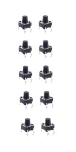 Minitaster Drucktaster Microtaster Taster 6x6x7mm ON-OFF 10 Stück (0003)