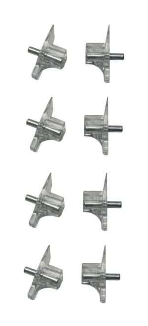 Bodenträger Regalbodenträger 3mm Kunststoff mit Stahlstift 8 Stück (0250)