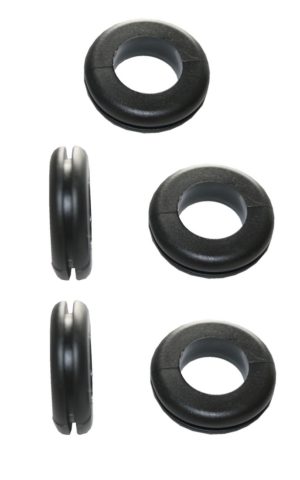 Durchgangstüllen Kabeldurchführung Kabeldurchlass 8mm schwarz 5 Stück (0302)