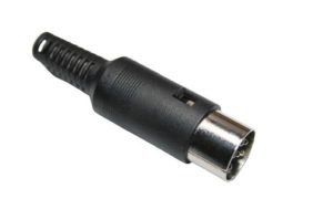 DIN Stecker 6-polig männlich schwarz (0352)