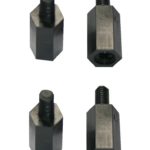 Distanzbolzen Abstandshalter M3 6mm Polyamid 4 Stück schwarz (0120)