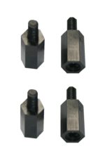 Distanzbolzen Abstandshalter M3 6mm Polyamid 4 Stück schwarz (0120)