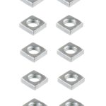 Vierkantmutter Mutter M5 Stahl verzinkt DIN 557 10 Stück (0133)