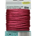 Satinkordel Satinschnur Kordel Satinfaden 10 m 2 mm weinrot (0036)