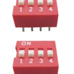DIP-Schalter Wahlschalter Schalter 8pin 4xON-OFF 2 Stück (0054)