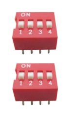 DIP-Schalter Wahlschalter Schalter 8pin 4xON-OFF 2 Stück (0054)