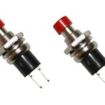 Miniatur-Taster Taster Minitaster Drucktaster 1xON-OFF rot 2 Stück (0059)