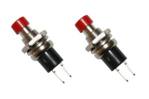 Miniatur-Taster Taster Minitaster Drucktaster 1xON-OFF rot 2 Stück (0059)