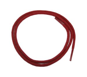 Schuhband Schnürsenkel 1 Paar Baumwolle 50cm rund rot (0121)