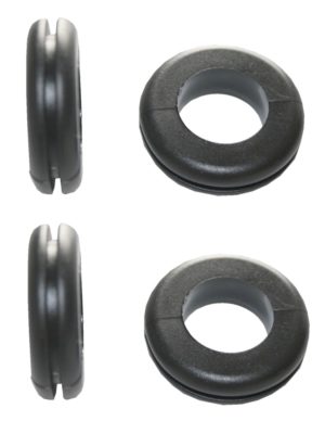 Durchgangstüllen Kabeldurchführung Kabeldurchlass 14mm schwarz 4 Stück (0308)