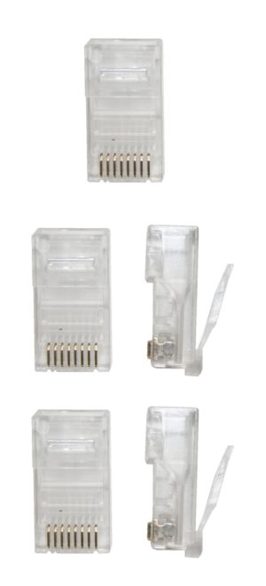 Westernstecker RJ45 Modularstecker 8P8C 5 Stück (0247)