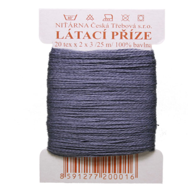 Stopfgarn Stopfwolle Baumwolle Tex 20-2-3 dunkelgrau 25 m (9244)