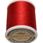Nähmaschinen Obergarn Nähgarn 100m Baumwolle 50/3 rot (1069)