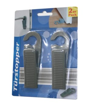 Türstopper Türkeil mit Hacken 2 Stück grau (0005)