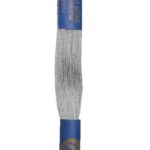 Stickgarn Stickfaden Knüpfgarn Baumwolle 15 m silbergrau (8122)