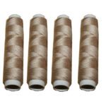 Nähmaschinen Nähgarn 200 m 4 x 50m Polyester 40/2 beige (1038)