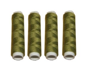 Nähmaschinen Nähgarn 200 m 4 x 50m Polyester 40/2 oliv (1049)