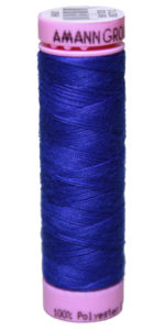 Zwirn 100 % Polyester ASPO PES 120 Amann blau königsblau 100 m (1078)