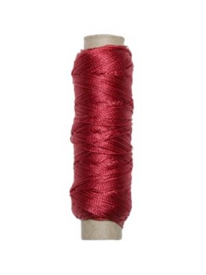 Sattlergarn Zwirn 14x2x3 Polyester 50 m rot Ø 0,3mm (5009)