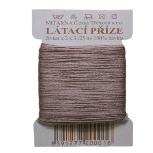 Stopfgarn Stopfwolle Baumwolle Tex 20-2-3 graubeige 25 m (4724)