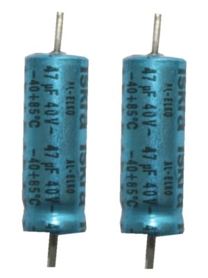 Elko Elektrolytkondensator Kondensator 47uF 40V 85°C 2 Stück (2009)