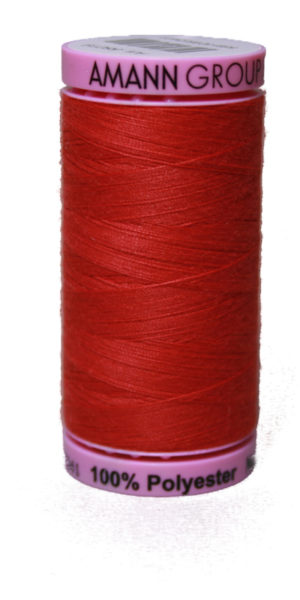 Zwirn 100 % Polyester ASPO PES 120 Amann rot 500 m (0104)