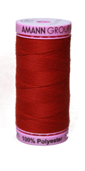 Zwirn 100 % Polyester ASPO PES 120 Amann rot 500 m (0504)