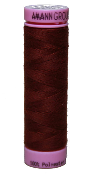 Zwirn 100 % Polyester ASPO PES 120 Amann bordeaux weinrot 100 m (0128)