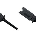 Mini Prüf-Clip Abgreifklemme Prüfspitze schwarz 2 Stück (0298)