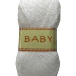 Strickgarn Häkelgarn BABY 50 g weiß (0002)