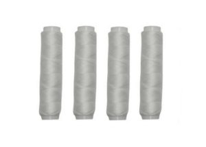 Nähmaschinen Nähgarn 200 m 4 x 50m Polyester weiß (0001)