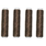 Nähmaschinen Nähgarn 200 m 4 x 50m Polyester braun (0003)