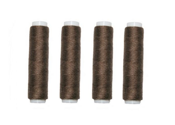 Nähmaschinen Nähgarn 200 m 4 x 50m Polyester braun (0003)