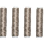 Nähmaschinen Nähgarn 200 m 4 x 50m Polyester 40/2 beigebraun (0004)