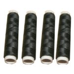 Nähmaschinen Nähgarn 200 m 4 x 50m Polyester 40/2 schwarz (1001)