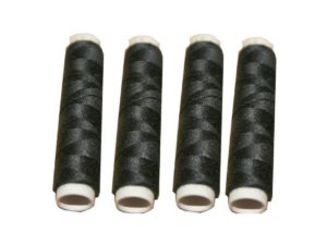 Nähmaschinen Nähgarn 200 m 4 x 50m Polyester 40/2 schwarz (1001)