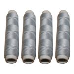 Nähmaschinen Nähgarn 200 m 4 x 50m Polyester 40/2 silbergrau (1002)